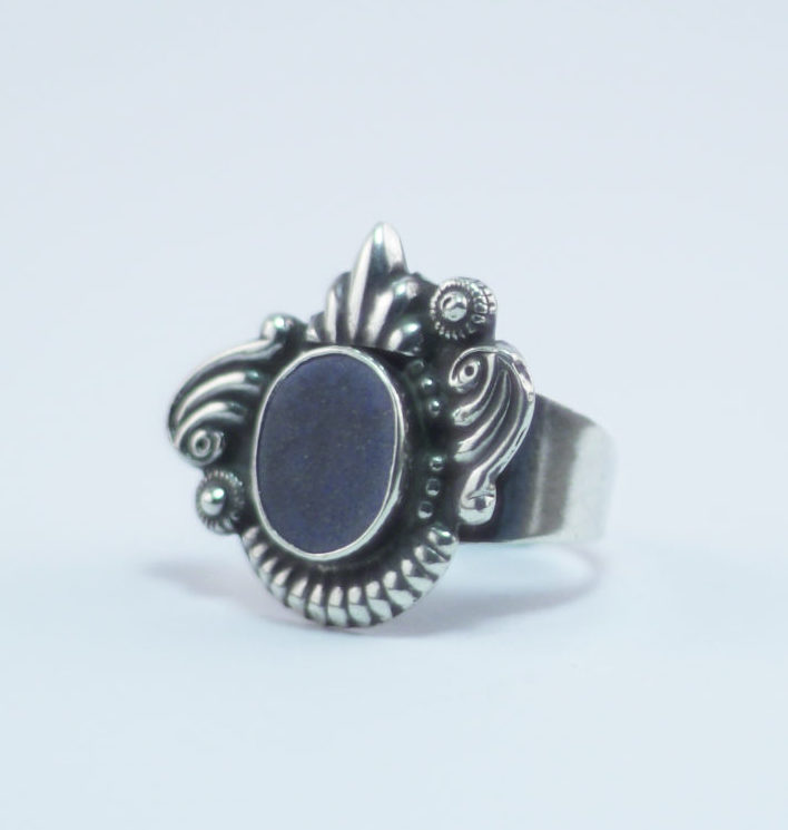 Bague Berbère Argent 925 Et Lapis-lazuli - Taille 55 - Neuf - BA-AR677F